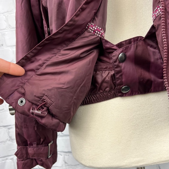 🏂|•BURTON•| Burgundy Plaid Snow Ski Snowboard Jacket Size Medium - Picture 13 of 16